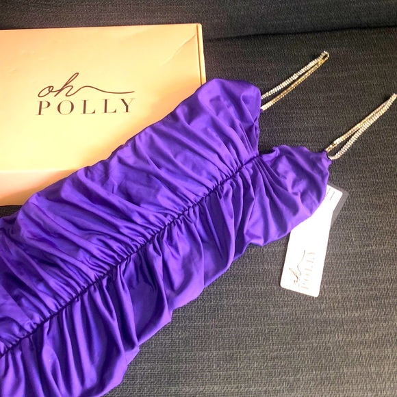 BNWT “Oh Polly” Ruffle Dress bodycon - Picture 1 of 5